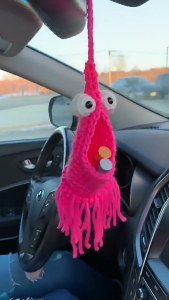 Quyến rũ Nguồn cung cấp đồ thủ công xách tay Crochet móc lưu trữ giỏ trang trí trong nhà treo túi lưu trữ