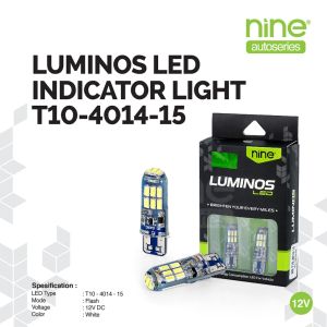 LUXIMOS Lampu Sein Jelly Flash Senja Kota Kabin Led Gel Motor Mobil T10 4014 - NINE AUTOSERIES