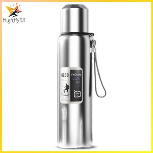 【HOSPORT】 600-1000ml 316 Stainless Steel Insulated Thermal Water Bottle W/Handle Strap Thermal Tumbler Tumbler for Hot Cold Drink