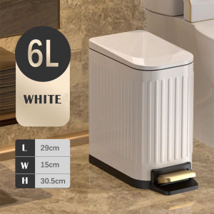6L Bathroom trash can and toilet brush set small bathroom trash can toilet brush set