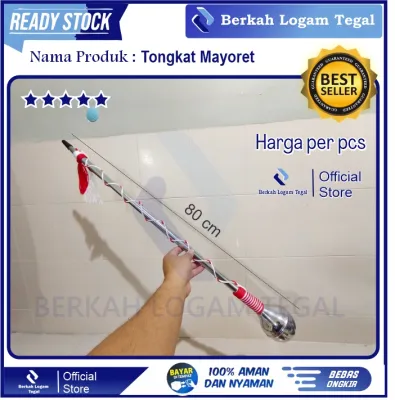 Tongkat Mayoret Ukuran TK 80 cm Bahan Stainless Berkualitas Tinggi