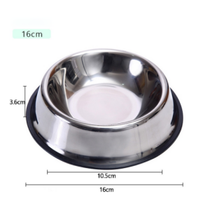 Paw Dog Bowl Cat Bowl Anti-overturning And Anti-skid Stainless Steel Pet Food Bowl