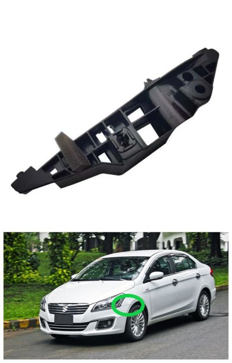 Front Lower Grille For Suzuki Ciaz 2014-2018 1.4L - Black Plastic, Horizontal Billet Style, Maruti Suzuki OEM