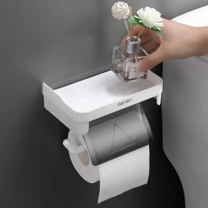 ReTouch Adhesive Drill-Free Toilet Paper Tissue Holder Stick on Wall Mounted BR005