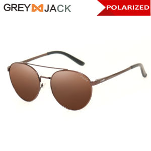 Grey Jack Kacamata Sunglasses Polarized Aluminium Magnesium Style Aviator Retro Metal Fashion Pria dan Wanita Terbaru 7024