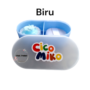 Tempat Bedak Bayi Cico Miko 2 in 1 - Anti Tumpah dengan Formula Lembut untuk Kulit Sensitif
