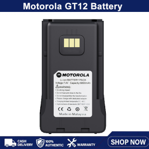 Motorola GT-12 Walkie Talkie High Power 20W 50Km Long Range Two Way Radio 199 Channels Transceiver 6800mAh Dual-Band Radio
