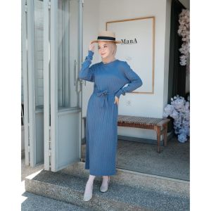 DRESS RAJUT WANITA KEKINIAN / AZELA BASIC DRESS / GAMIS RAJUT WANITA MURAHH ( GRATIS SABUKK )