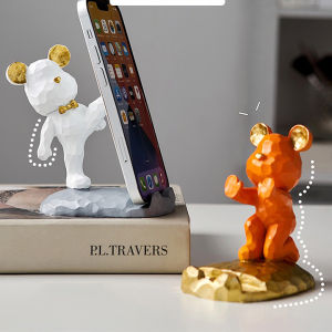 Giá Đỡ Điện Thoại - Máy Tính Bảng Hình Chú Gấu Mini Để Bàn Làm Việc Đồ Decor Trang Trí Bàn Làm Việc Đáng Yêu