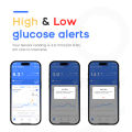 Ottai Glucose Monitoring Set 2PCS Continuous Glucose Meter No Finger Pricking M8 CGM Monitoring Sensor. 