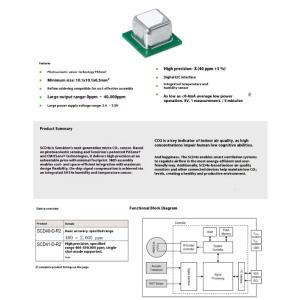 SCD40 Temperature Humidity Carbon Dioxide Sensory Module Carbon Dioxide Temperature And Humidity Sensory CO2 Sensory