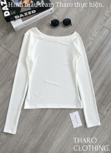 Áo Lệch Vai Tay Dài Dáng Ôm - Tharo Clothing [AO00217]