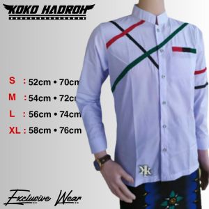 Baju Koko Pria Terbaru / Seragam Hadroh / Koko Hadroh Azzahir / Koko Hadroh Syubbanul Muslimin