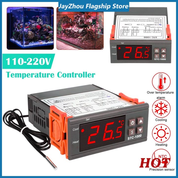 Fastsaw STC-1000 Temperaturregler AC 110-220V 10A – Digitalthermostat Mit NTC-Sensor Für Heizung & Kühlung Fastsaw STC-1000 Temperaturregler AC 110-220V 10A – Digitalthermostat Mit NTC-Sensor Für Heizung & Kühlung