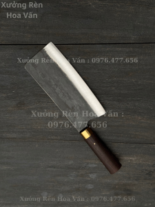 Bộ Dao Chặt Thái Bằng NHÍP NGA Chuôi Bằng Gỗ Mun Đuôi Công Cao CấpSản phẩm đc rèn thủ công 100%kiểu dáng mới cách tânkhâu đồng chốt đinhcực kỳ sắc bén và chắc chắn.