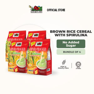 NATURES OWN Brown Rice Cereal Spirulina-No Added Sugar (BUNDLE OF 4)