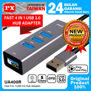 USB Hub Converter USB 3.0 Connector Adaptor Laptop 4 in 1 PX UA400R