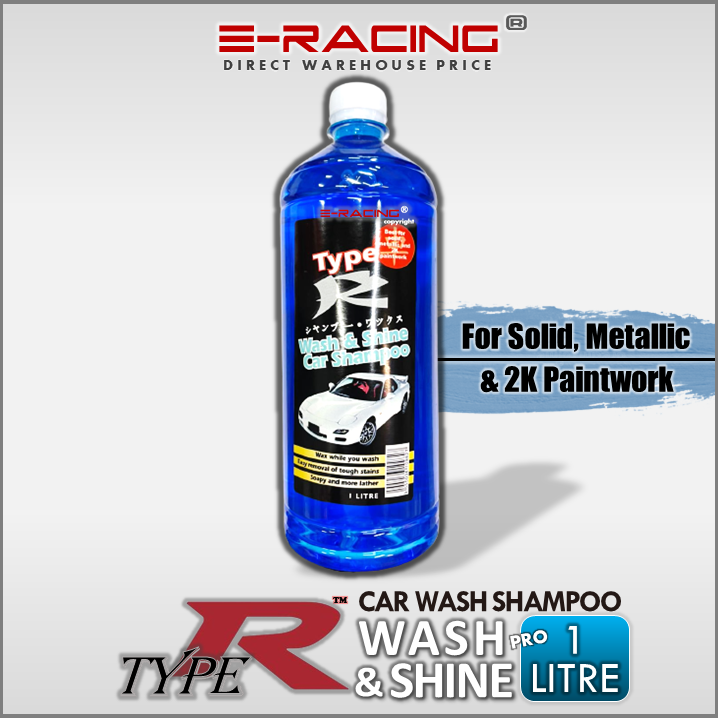 [ERACING] Type R Wash & Shine Car Shampoo Intensive pH Balanced Car