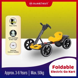 Sweet Heart Paris BCKT1 Foldable Electric Go Kart Battery Car With 5.9kg Lightweight Easy Carry (Support 3-6 Years l 50 KG)