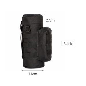 Outdoors Molle Water Bottle Pouch Tactical Gear Kettle Waist Shoulder Bag for Army Fans Climbing Camping Hiking Bags Outdoor Tactical Military Molle System Water Bags Water Bottle Bag Kettle Pouch Holder