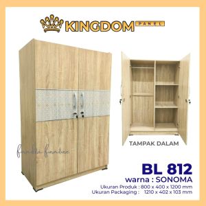 LEMARI PAKAIAN 2 PINTU KAYU MINIMALIS BABY LOCKER SUPER [PARBUB]