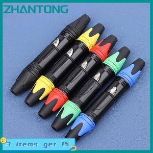ZHANTONG 1Set 3 Pin XLR Female Jack + Male Plug Professional 3 Pole XLR Socket Plug Microphone Connector Microphone Plug