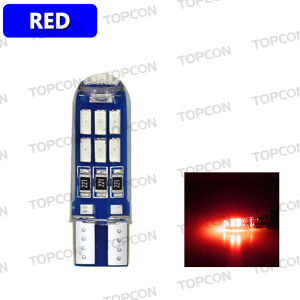 T10 Led Bulb Park Light Waterproof Silicone 194 W5w 3014 15smd For Car Interior/License Plate/Parking Lights