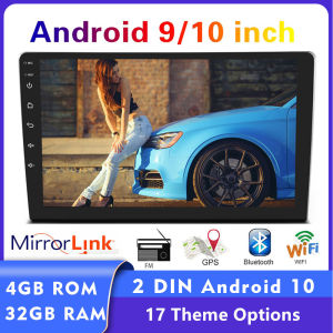 9/10 Double 2DIN Car Radio Stereo Bluetooth Multimedia Android Player Reverse Camera [4G+32G IPS]
