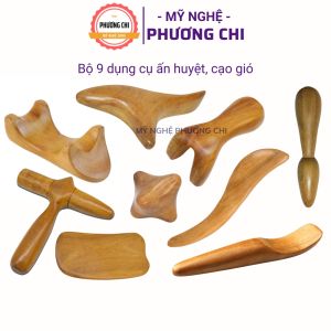 Combo bộ Dụng Cụ Ấn Huyệt Cạo Gió Mát Xa Giúp Đả Thông Kinh Mạch Và Lưu Thông Khí Huyết | Mỹ Nghệ Phương Chi