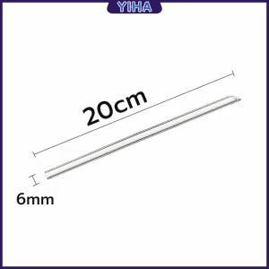 Yiha หลอดดูดน้ำ แบบแก้วใส ปลายเฉียง ใช้ดื่มชานม ชาไข่มุข ความยาว 20 cm glass straw