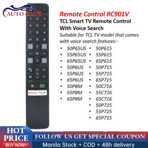 For TCL 4K LED Android Smart TV New Original RC901V FMR6 RC802N Voice Remote Control w Netflix Youtube QI Y 65P725 55C716 50P715 65P615 New Original RC902V FMR1 FMR6 For TCL 8K Qled Smart TV Voice Remote Control 50P725G 55C728 75C728 X925PRO 65X925