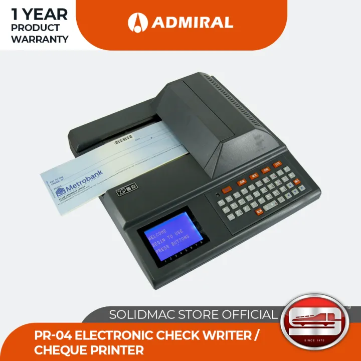 Admiral Pr-04 Electronic Check writer / Cheque Printer | Lazada Philippines