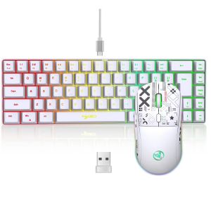 60% gaming keyboard and mouse combo set gamer white keyboard combo computer wired keyboards mice office keyboard for laptop PC