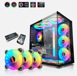 Bộ 3 Đến 6 Fan Case Coolmoon K5 Led RGB 16 Triệu Màu 366 Hiệu Ứng - Kèm Bộ Hub Sync Main Đổi Màu Theo Nhạc