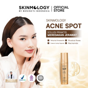 Skinmology By Benings Indonesia - Acne Spot Jerawat - Niacinamide Salicyloyl Decapeptide - Menyembuhkan Mengempeskan Jerawat Bruntus Meredakan Kemerahan  - Pria Wanita Busui