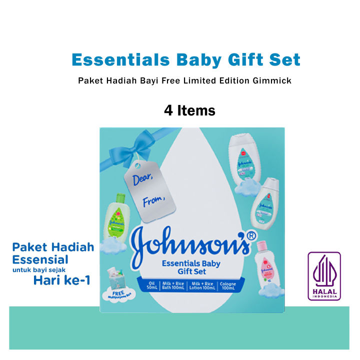Johnson Essentials Baby Gift Set Kado Perlengkapan Bayi