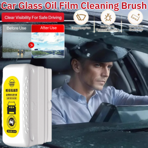Car Glass Oil Film Cleaning Brush Car Glass Stain Watermark Remover Glass Oil Film Remover Agent 汽车玻璃油膜清洁刷