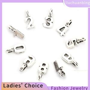 [COD] liuchuanbing Jewellery 10Pcs Set Alloy Mix Arabic Numerals Charms Pendant Jewelry DIY Making Crafts