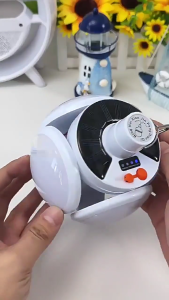 Đèn Cắm Trại năng lượng mặt trời xách tay Đèn lều LED gập được bóng đá bóng Đèn Cắm Trại sạc được bằng USB ánh sáng với móc treo