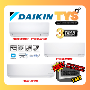 [💯ORIGINAL] Daikin Inverter R32 Air-Conditioners 1.0hp 1.5hp (3star) 2.0hp 2.5hp (4star) FTKE Series