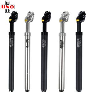 UNO Treo Seatpost MTB Đường Xe Đạp Giảm Sốc Giảm Xóc Siêu Nhẹ Leo Núi 27.2 Mm 28.6 30 30.4 30.9 31.6 350MM