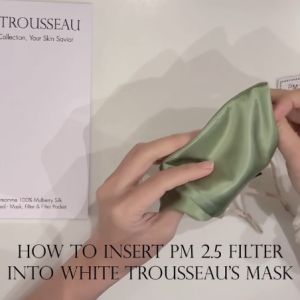 White Trousseau | 100% 22 momme Pure Mulberry Silk Face Mask