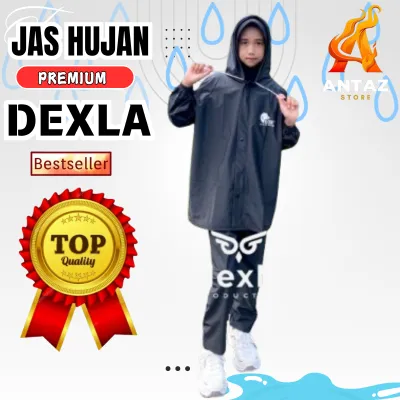 Jas Hujan GOXtra - RAINCOAT Jas Hujan Anak laki-laki& perempuan Umur 4 5 6 7 8 9 10 11 12 13 14 15 16 Tahun Bahan Karet PVC 018 Premium Berkualitas Anti Rembes Setelan Baju/Jaket Celana Bahan Tebal Kuat TERBARU Ori 100% By DEXLA
