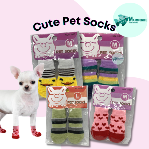 Pet Socks for Cats and Dogs Colorful Cute S M L