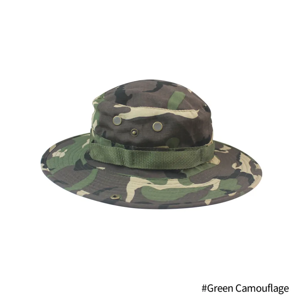 FG Men Camouflage Bucket Hat Boonie Hat Summer Fishermen Cap US Tactical Hat  For Hiking Outdoor Waway Cap For men Women