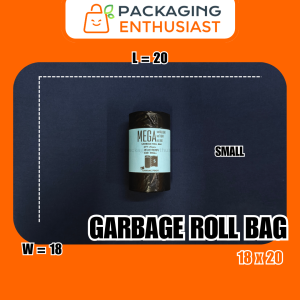 Garbage Bag / Trash Bag (Roll) (Black) 10/25 PCS (S M L XL XXL)