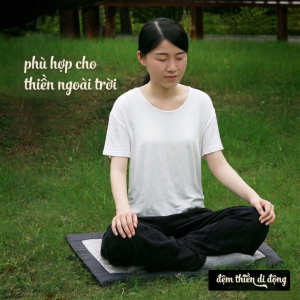 Thảm thiền cao cấp ngoài trời thảm ngồi thiền bề mặt ẩm gấp gọn chống thấm nước ngồi mát dễ mang theo