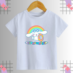 KOKO IMPORT - Baju Kaos Cinnamorol Sanrio Anak Perempuan Cewek Usia 2-16 Tahun Motif Keren Lucu Unik