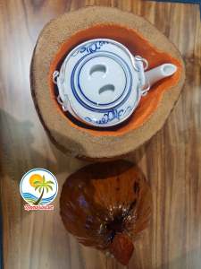 Vỏ Dừa Đựng Bình Trà Size To 12lit