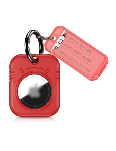 PROfezzion AirTag Protective Case Hard Shell Air Tag HolderQuick Release Key Ring Design Easily Operation and Locate for Keychain Dog Collar Luggage Bag Backpack & More ﻿